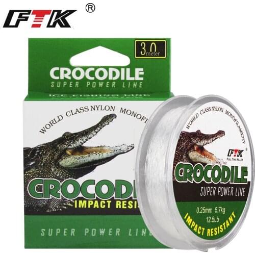 FTK 30M Ice Fishing Line 0.08MM-0.25MM 2.9-12.5LB Nylon Fishing Wires Witer Fishing Cord Carp Fishing Accessories