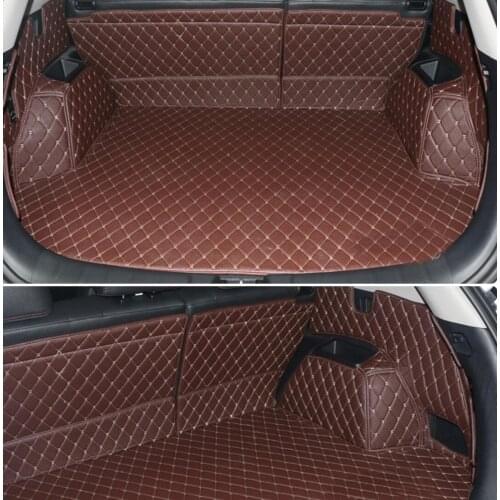 Fiber leather car trunk mat for changan cs75 2014 2015 2016 2017 2018 2019 car accessories