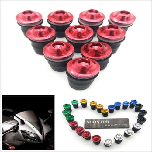 Motorcycle Windshield Fastener Bolts Screw for Ducati M750IE M900 StRipe YAMAHA R1M FAZER600 FZX700 FAZER