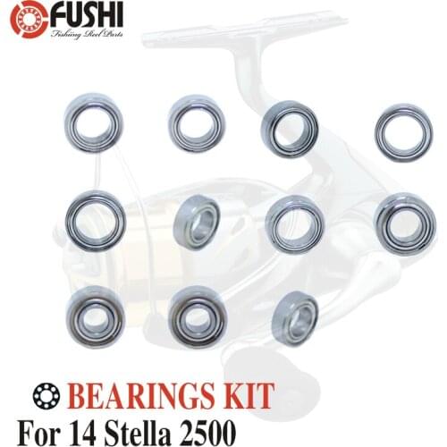 Fishing Reel Stainless Steel Ball Bearings Kit For Shimano 14 Stella 2500 / 03241 Spinning reels Bearing Kits