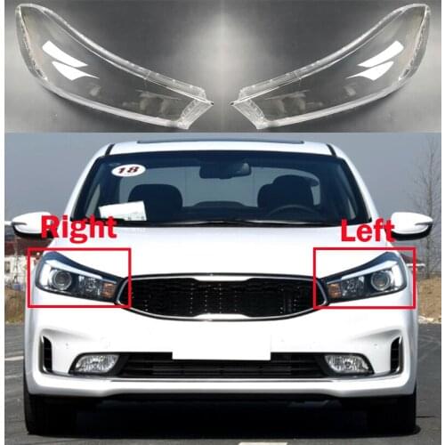 New Car Bright Head Light Shade Shell Caps Front Headlamp Lamp cover Lampshade Headlight 2016-2018 For KIA K3