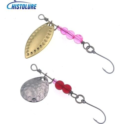 NEW Product Spinner Bait 1.7g 2.5g Spoon Sequins Lures Jig Metal Fishing Lure Bass Hard Bait with Single hook Fishing Bait