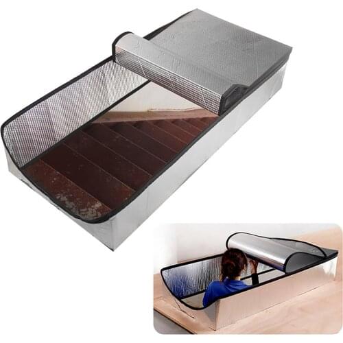 Fireproof Attic Tent Insulation Cover Loft Stairway Dustproof Heat Shield Cabinet Stairs Attic Door Aluminum Insulator Cover