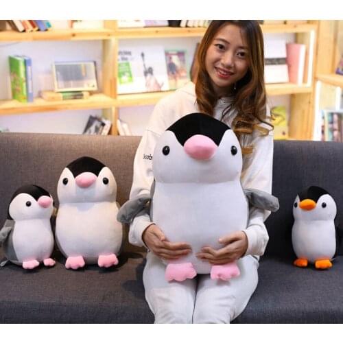 25cm/35cm/45cm Lovely Penguin Plush Toys Soft Cartoon Animal Penguin Stuffed Doll Sofa Chair Pillow Cushion Kids Birthday Gifts