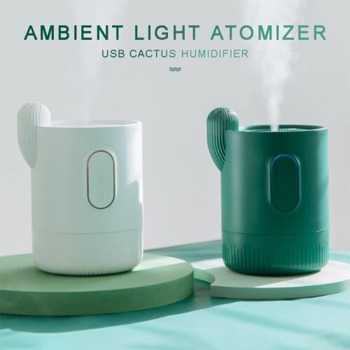 330ml Portable Mute USB Charging Air Humidifier Household Low Noise Oil Diffuser Mist Sprayer With Colorful Breathing Lamp