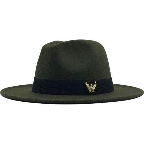 Simple Winter Autumn Imitation Woolen Women Men Ladies Fedoras Top Jazz Hat European American Round Caps Bowler Hats 60CM