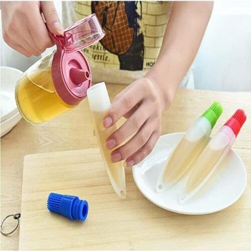 Silicone Baking Cake Brush Bread Pastry Liquid Oil Pen Tube Brush BBQ Tool kitchen Supplies Tool Kitchen Accessories
