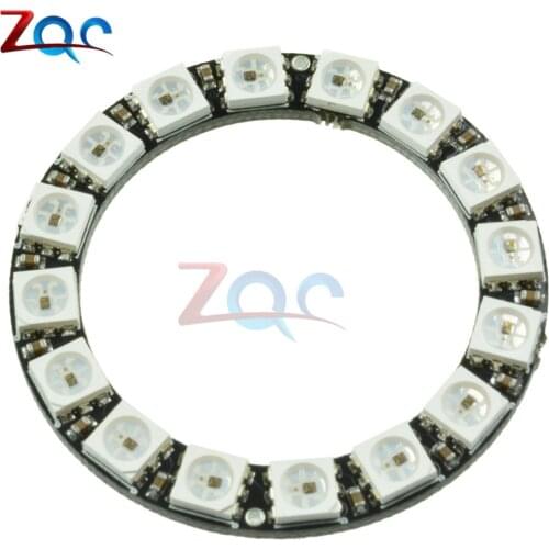 16 Bit 16-Bit WS2812 5050 RGB LED Full-color Built-in Driving Lights Round Development Board Integrated Drivers For Arduino GM