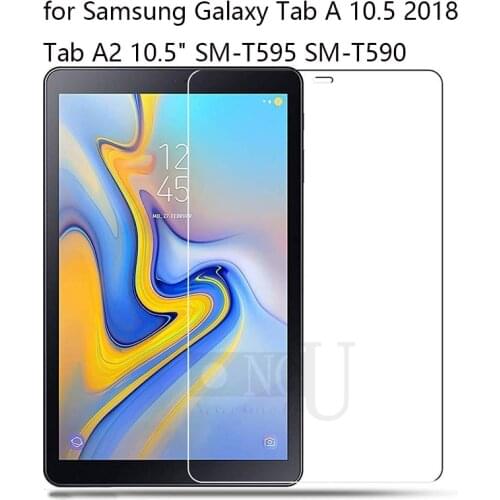 Screen Protector for T590 T595 Tempered Glass for Samsung Galaxy Tab A 10.5 2018 Tab A2 10.5"SM-T595 SM-T590 Tablet Glass Film