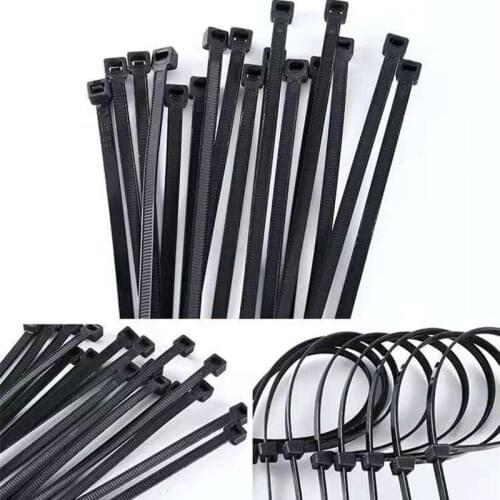 100pcs 5*400mm Black&White,High quality width4.7mm,Self-locking plastic nylon cable ties