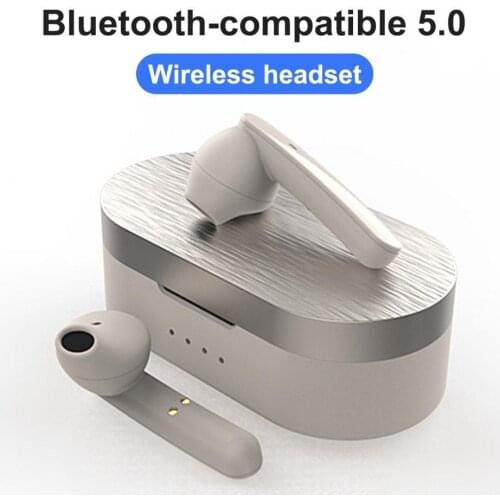 2Pcs MS-T12 Wireless Earphones Bluetooth-compatible 5.0 Noise Reduction Touch Control Waterproof HiFi Stereo In-ear Earbuds for