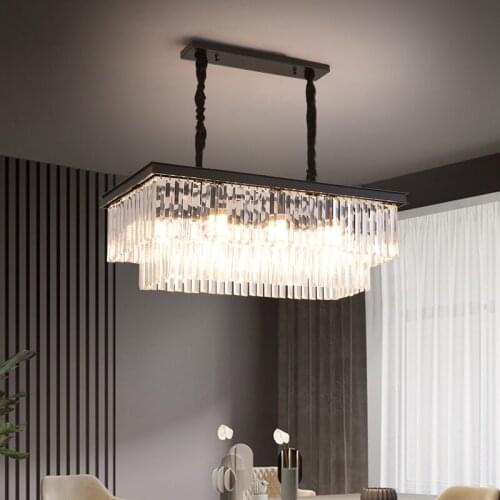 Chandelier American iron art post modern crystal living room dining room personality Nordic style villa retro project