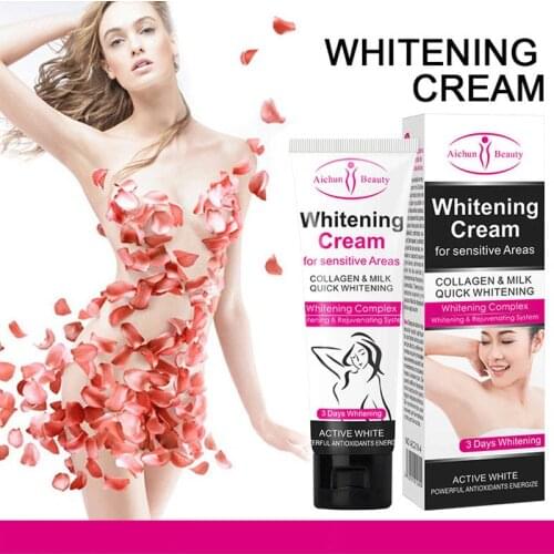 3Days Armpit Whitening Cream Skin Bleaching Cream For Underarm Dark Skin Legs Knees Whitening Intimate Body Lotion