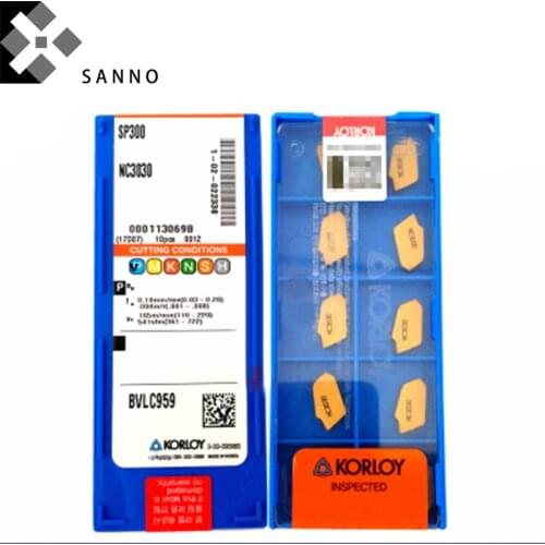 Free shipping SP200 SP300 SP400 SP500 NC3030 / PC9030 cnc carbide grooving inserts cutting tool blade for steel, stainless steel