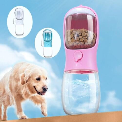 Pet Dog Water & Food carrying Bottle For Outdoor Outing Cat Accompanying Cup, Portable Pet Drinking Bottle, Pet Water & Food Cup