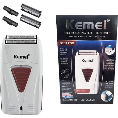 Kemei Professional Double Reciprocating Shaver Powerful Hair Trimmer For Men 110-220V Rechargeable Wireless Brand Hair Trimmer36