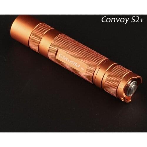 Convoy S2+ Orange Cree XML2 U2-1A EDC LED Flashlight,torch,lantern,self defense,camping light, lamp,for bicycle