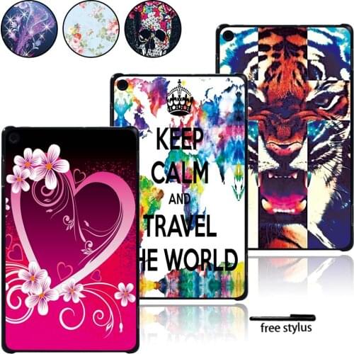 Lightweight Hard Shell Case Cover Fit Amazon Fire 7/HD 8/ HD 10 with Alexa Tablet Plastic Anti-fall Protective Shell