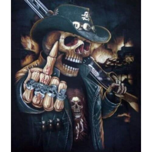 Painting By Numbers Dropshipping Skeleton Warrior DIY 50x65CM Figure Decor Posters and Prints Modern Living room Artwork Picture