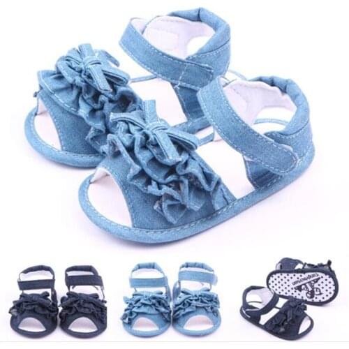 Fashion Summer Baby Shoes Cute Bowknot Toddler Crib Shoes Antislip Infants Girls First Walkers