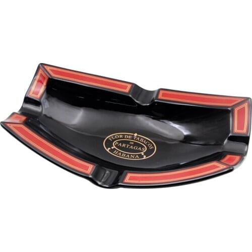 Original Classic Cigar Bone Porcelain Cigar Ashtray 4 Rest Holder Table Cigarette Ash Tray Home Smoking Tool Ashtrays