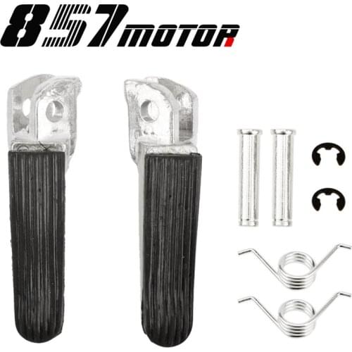 Front Foot Pegs Rests Footrest Pedals For HONDA VFR400 RVF400 NC30 NC35 CBR250 MC19 MC22 CBR400 NC23 NC29