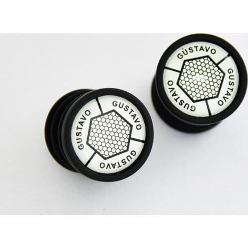 Gustavo Plastic Road Handlebar tape Bike Drop Handlebar End Plugs Caps bicycle grip plug 2PCS