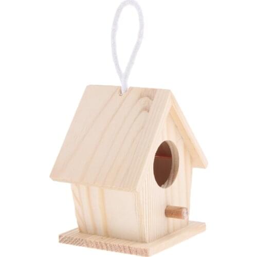 Bird Nest Natural Wooden House Kids DIY Crafts Party Wedding Table Decoration ( Circle )