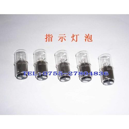 Promotion Sale Transparent Tungsten Halogen Lamp Indicator Light Indicator Bulb 220v5w 16 36mm Dual Contact Socket