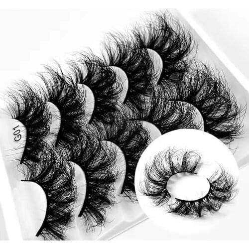 New 5 pairs Multipack 3D soft mink hair hand made false eyelashes fluffy long eyelashes natural makeup tools eyelashes extension