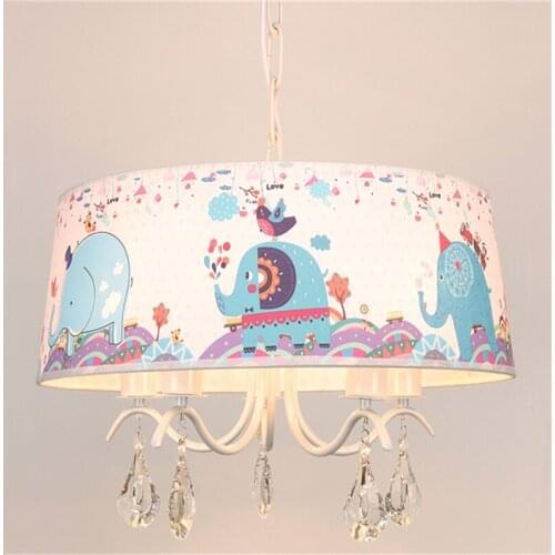 Northern European Rural Simple Girl Boy Bedroom LED Lamp Cartoon Image Childrens Room Chandelier Free Shipping LED Bulbs Modern