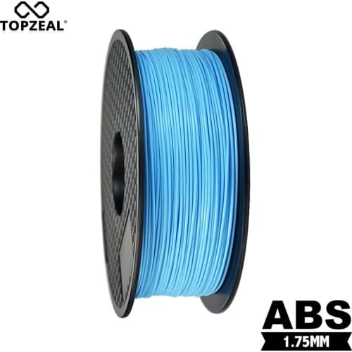 TOPZEAL Premium ABS Filament 1.75mm 1KG Spool Plastic for 3D Printer 3D Printing Filament Light Blue Color