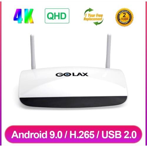 Golax M6 TV Box Android 9.0 S905W Quad Core 1GB 8G QHD Smart TV Box 4K H.265 Media Player 2.4G Wifi TVBOX PK Leadcool