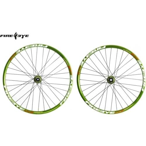 Fire Eye 27.5er 27.5" inch 650B MTB moutain bike bicycle wheels disc brake front15*100mm rear12*142mm Anodized green color