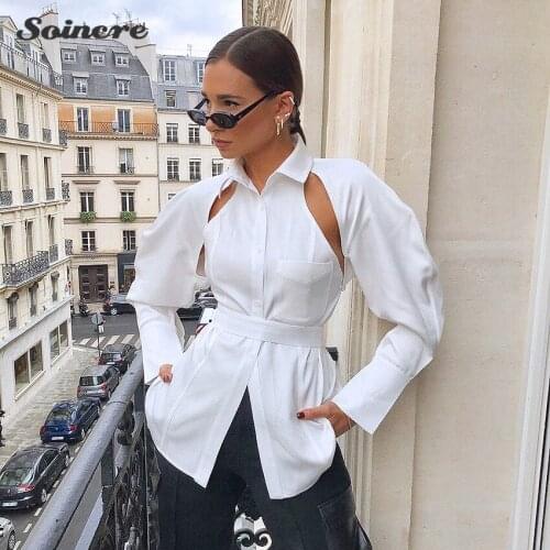 VISKARRY Womens White Shirts