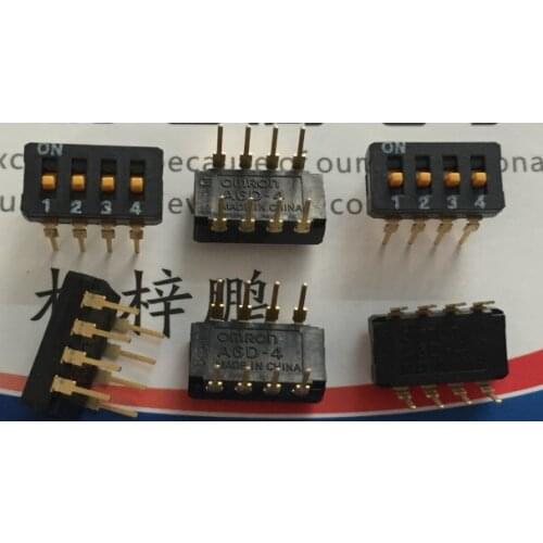 [VK] original JAPAN A6D-4103 sealed dial switch 4 keys type code switch 2.54mm