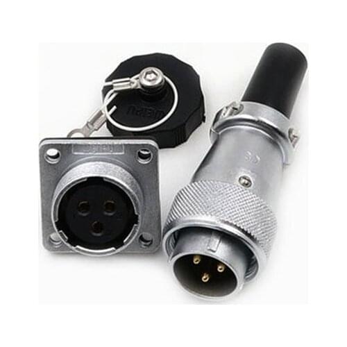 WEIPU WS20 TQ+Z Industrial Screw Lock M20 Waterproof Connector AC DC Power Soldering Terminal Wire Electric Connectors 2-12 Pin