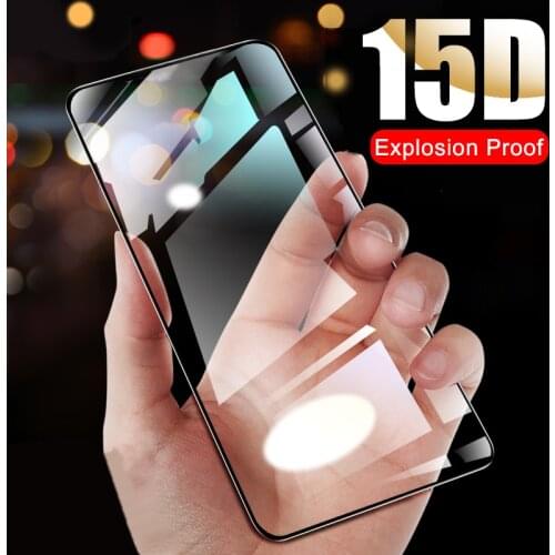 15D Protective Glass On For Samsung Galaxy A51 A50 A40 Screen Protector Glass For Samsung A10 A20 A30 A60 A70 A80 A90 M10 M20