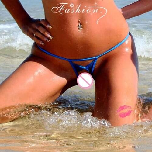 Women Sexy Exotic G String Thong Hollow Out Hipster Bikini Bottoms Transparent Mesh Beach Sunbath Swim Panties Lingerie Gifts