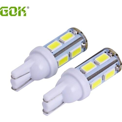 10PCS/LOT T10 w5w led t10 9SMD led 5630 5730 Car Led light T10 9LED Wedge BULB W5W led clearance light car styling
