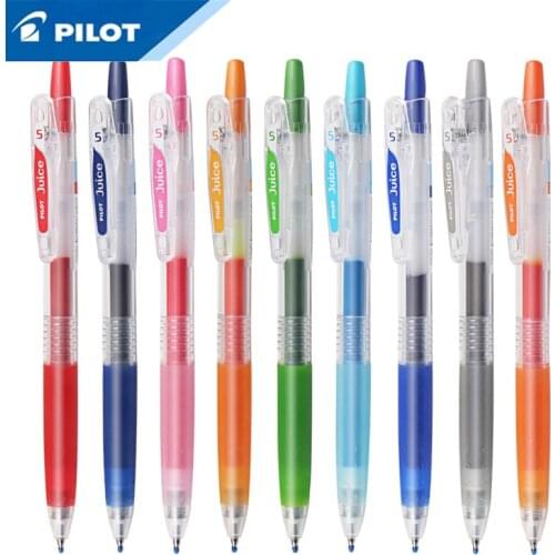 10Pcs PILOT juice 0.5mm gel pen 24 color selection LJU-10EF press quick-dry gel pen DIY hand account special smooth