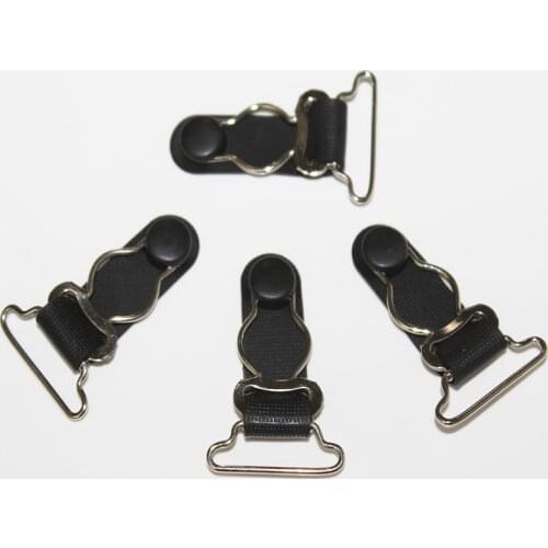Belt Clip Suspender clip Plastic Metal Black Corset Leg Garter Hooks Ends Hosiery Stocking Grips 25mm 120 pcs/lot