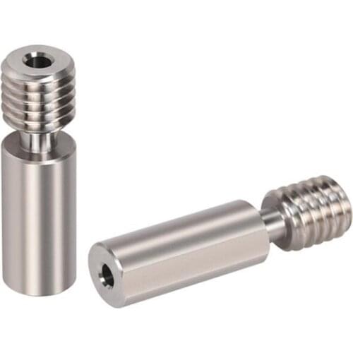 H2 Extruder Heat Break All Metal Heatbreak 3D Printer Parts for B1 Ender 3 V2.0 Hotend Kits, 2PCS