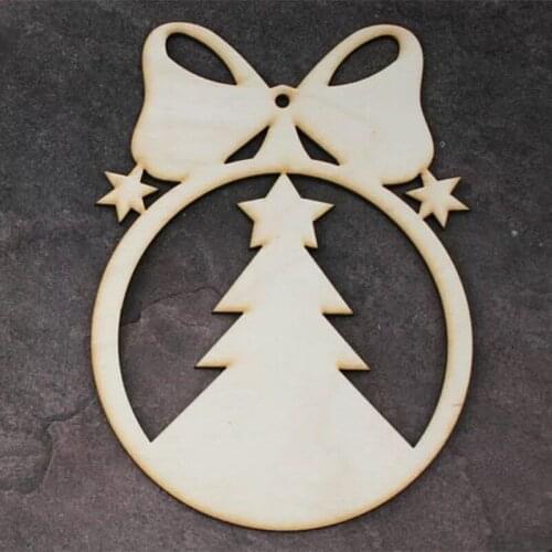 20 pcs laser wood Ornament Advent Calendar countdown to christmas