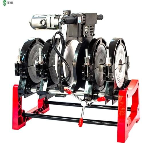 63-160mm Manual Hot Melt Hydraulic four Ring Docking Machine PE/ PPR/ PB/ PVDF Pipe Butt Welding Machine