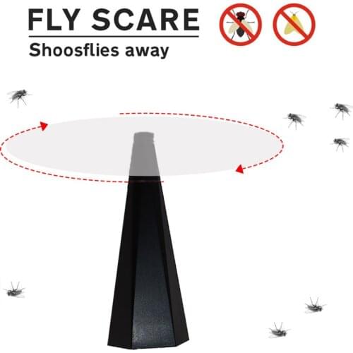 Automatic USB Flies Mosquito Trap Mutes Reflective Strip Fan Blade Bug Zapper Pest Repellent Outdoor Food Picnic Protector