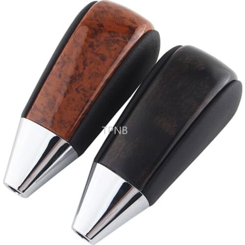 Black and Peach Wood Automatic Transmission Shift Knob for Toyota Land Cruiser 200 2008 2009 2010 2011 2012 2013 2014 2015
