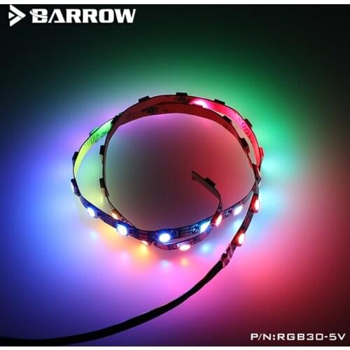 Barrow LRC2.0 5V full color lighting strip Self-adhesive soft light strip 0.5 m Suitable for waterway board lighting replacement