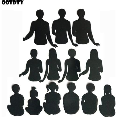 Human Metal Cutting Dies Stencil Scrapbooking DIY Album Stamp Paper Card Embossing Decor Craft New Dies for 2021