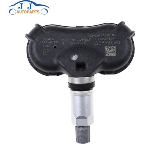 TIRE SENSOR 42753-SNA-A830 FOR 2010-2013 Honda Odyssey Civic Acura 315MHZ 42753-SNA-A84 42753-TR0-A81 42753-TR3-A81